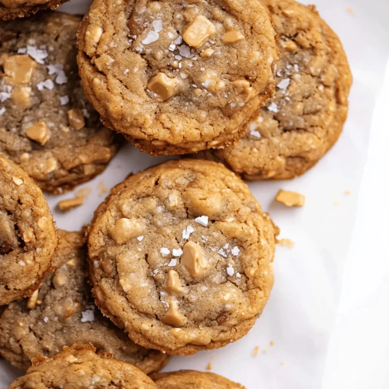 Brown Butter Coffee Toffee Cookies