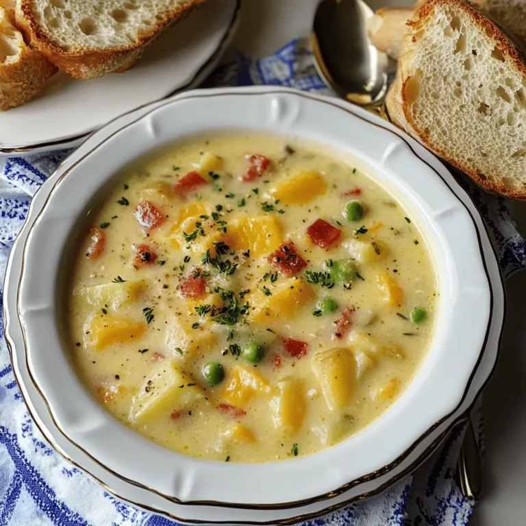 Cheddar Garlic Herb Potato Soup