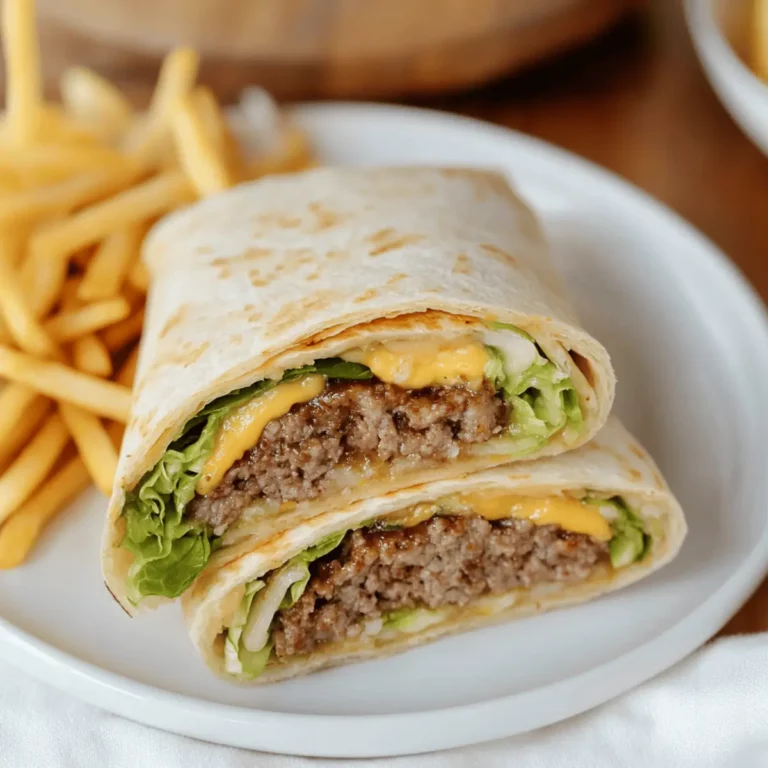 Big Mac Wraps with Special Sauce