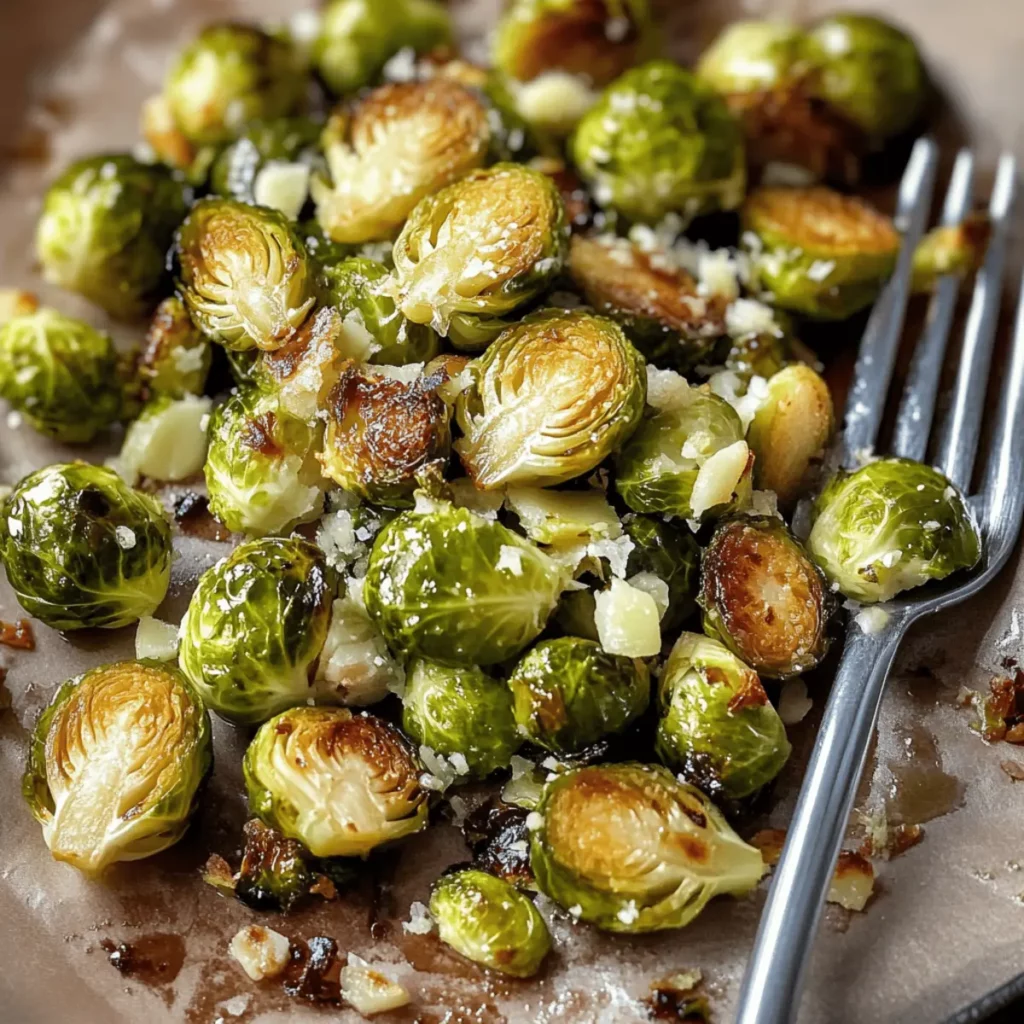 Garlic Roasted Brussels Sprouts