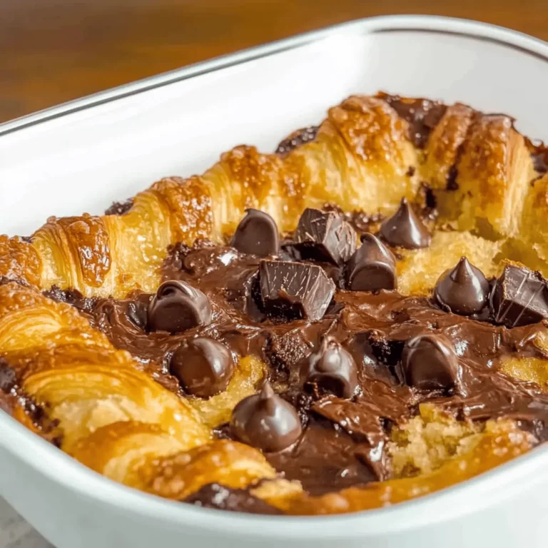 Chocolate Croissant Breakfast Bake