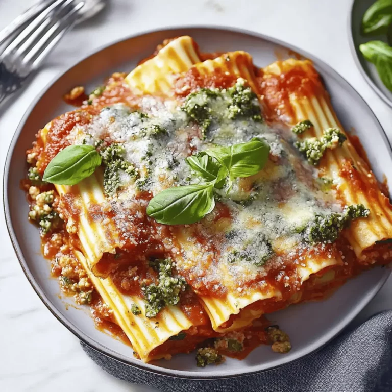 Quick and Easy Manicotti for Busy Nights