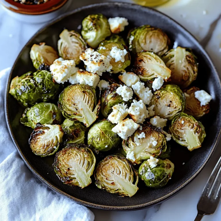 Feta Roasted Brussels Sprouts