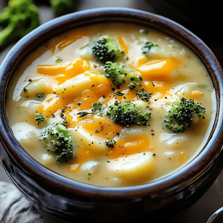 Crockpot Potato Broccoli Cheddar Soup