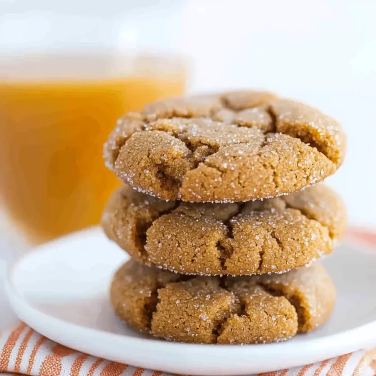 Soft Batch Apple Cider Gingersnap Cookies