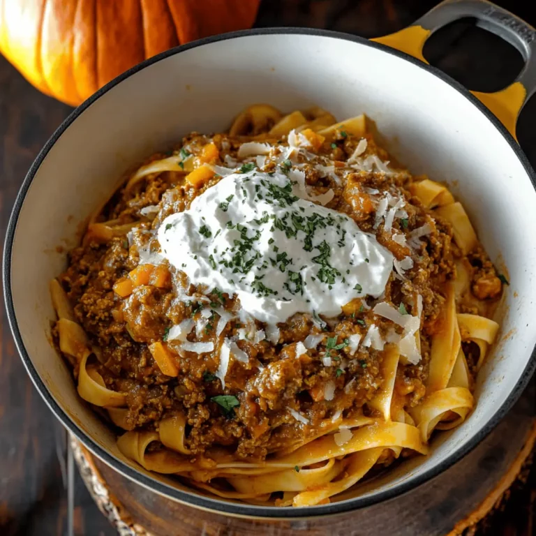 Pumpkin Beef Bolognese
