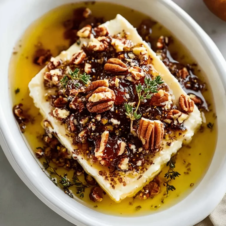 Baked Feta Dip with Fig Jam and Pecans