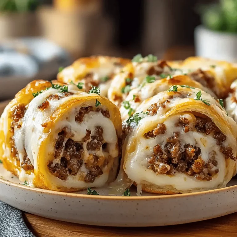 Irresistible Garlic Butter Cheeseburger Rollups Packed