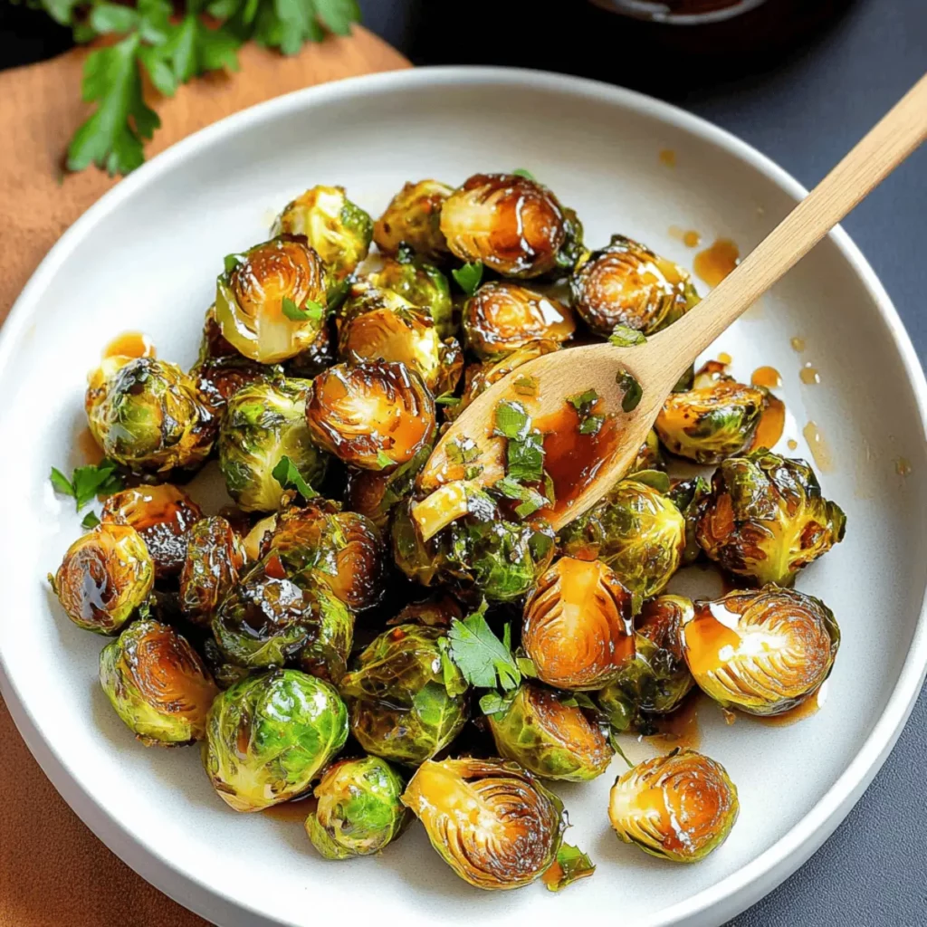 Honey Balsamic Brussels Sprouts