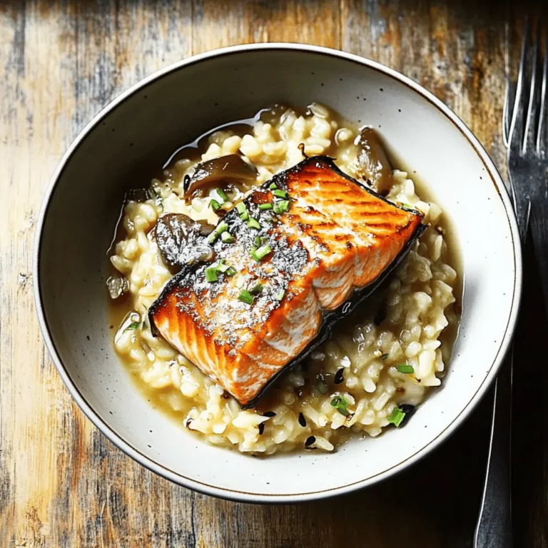 Japanese Style Risotto with Seared Salmon