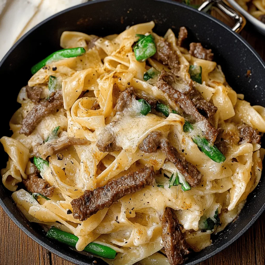 Philly Cheesesteak Pasta