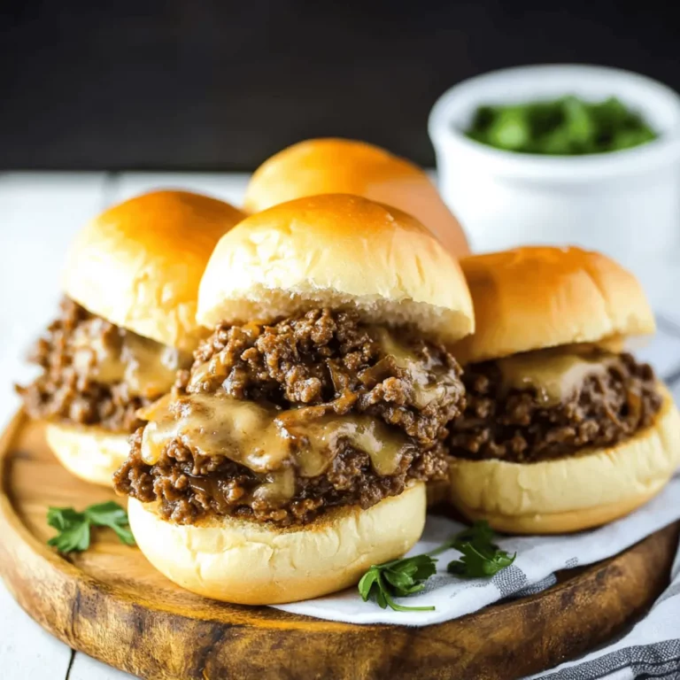 Comforting French Onion Beef Sloppy Joes with Melted Cheese