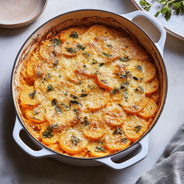 Sweet Potatoes Au Gratin