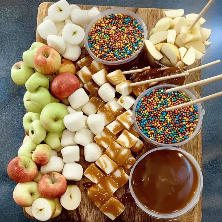 Caramel Apple Toppings Bar