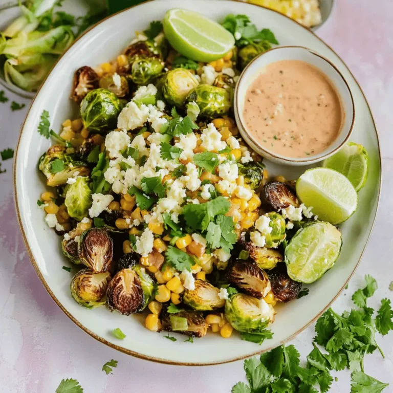 Mexican Street Corn Brussels Sprouts