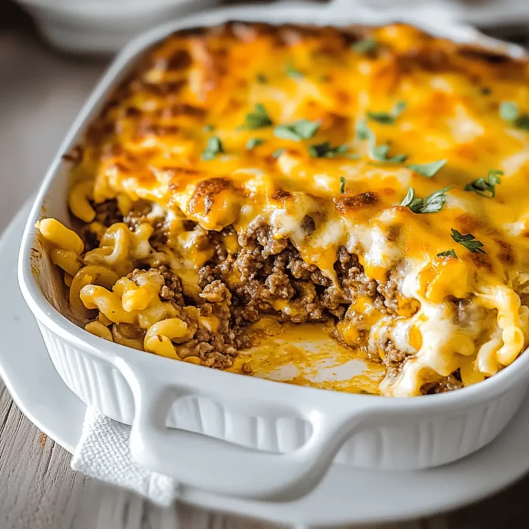 Cheeseburger Casserole