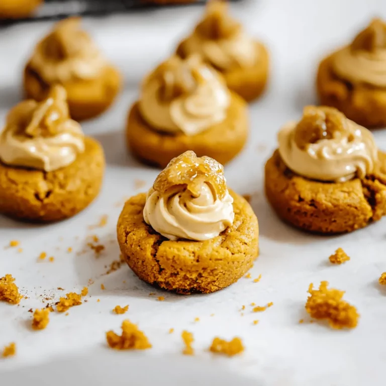 Pumpkin Cheesecake Thumbprints