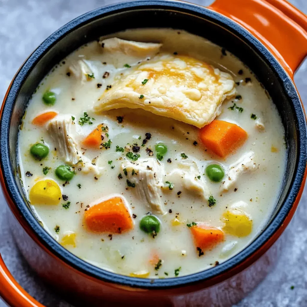 Healthy Chicken Pot Pie Soup