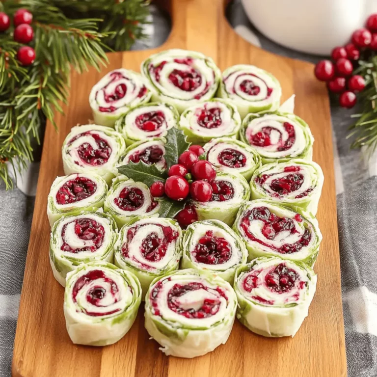 Festive Christmas Cranberry Roll Ups