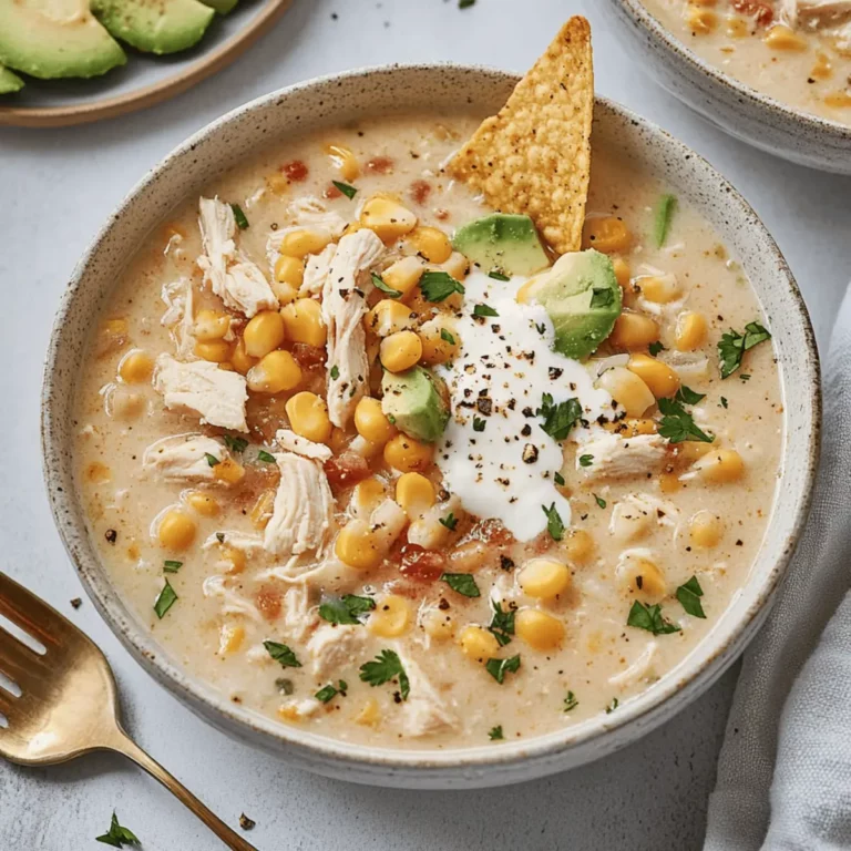 Easy Mexican Street Corn White Chicken Chili Recipe
