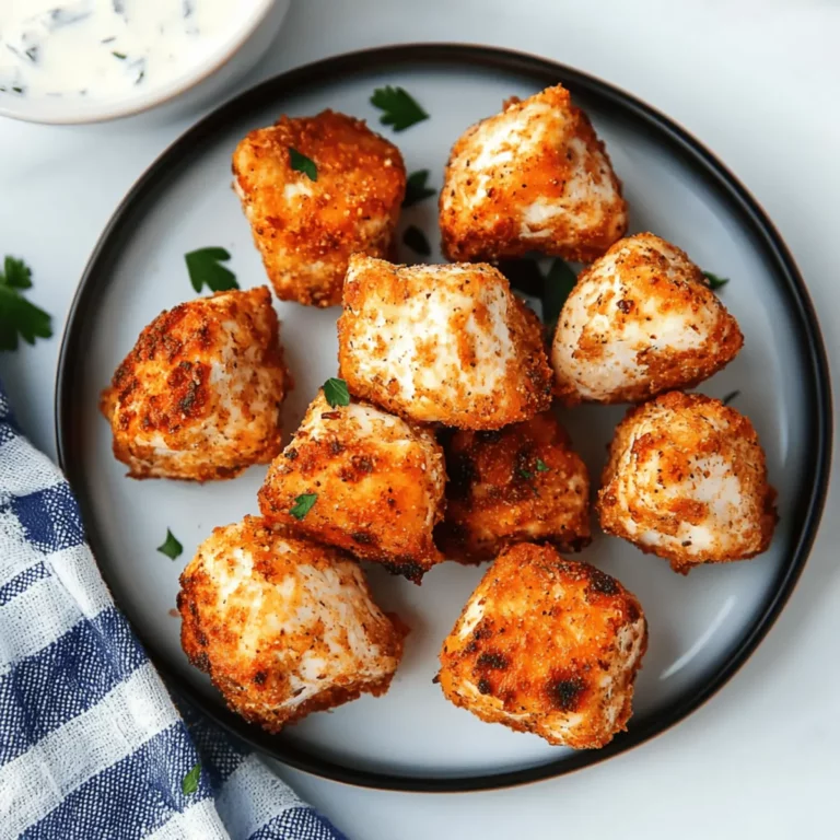 Air Fryer Ranch-Crusted Chicken Bites