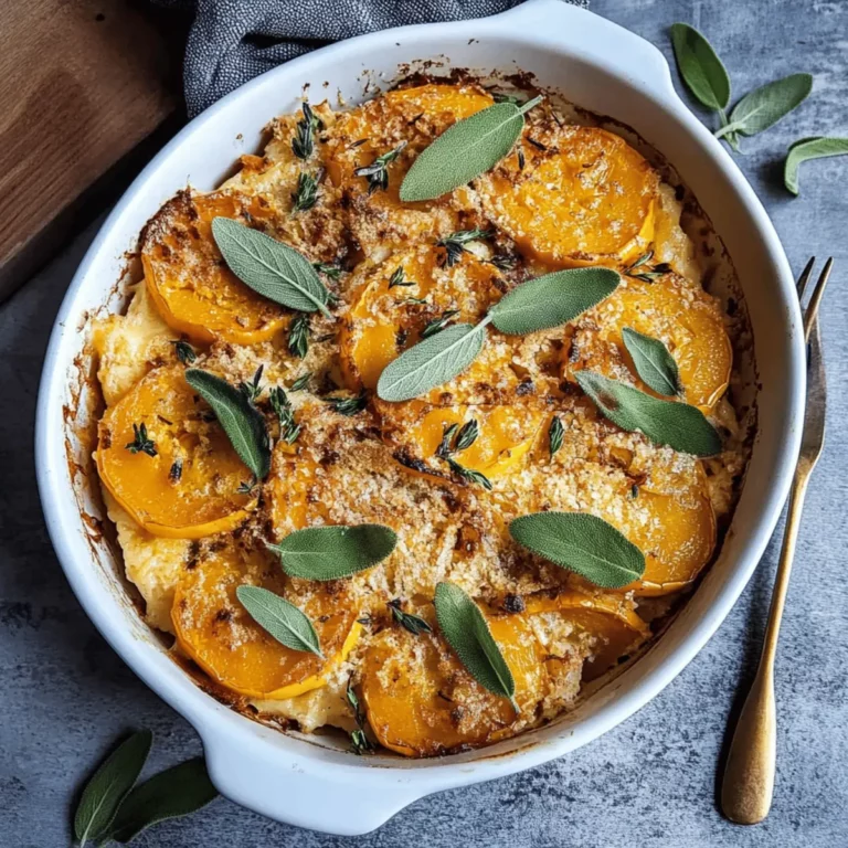 Sage Butternut Squash Gratin