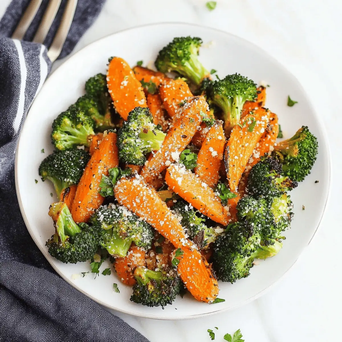 Roasted Broccoli and Carrots