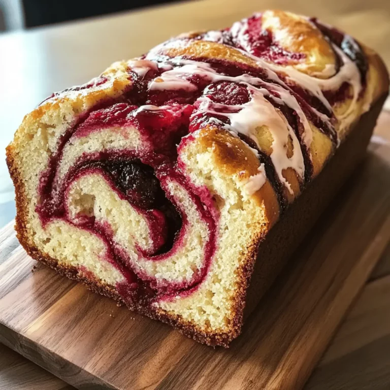 Raspberry Swirl Brioche Loaf Recipe