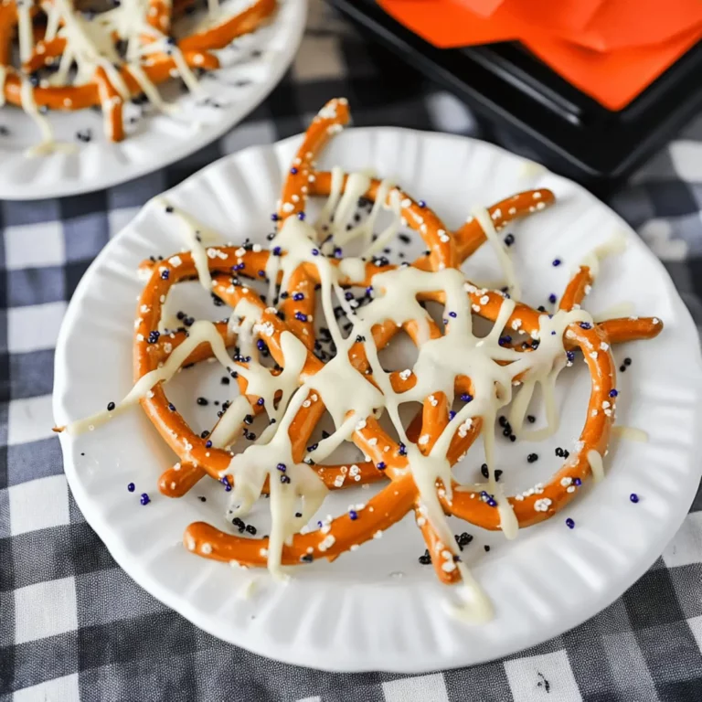 Spider Web Pretzels