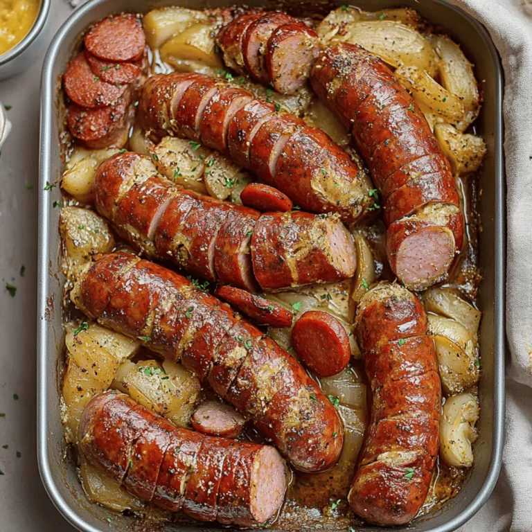 Mustard Hasselback Kielbasa Bites