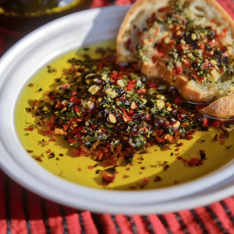 Delicious Loaded Bread Dipping Oil