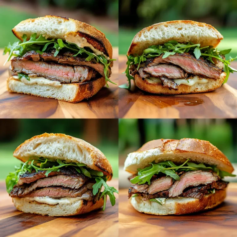 Marinated Flank Steak Sandwich
