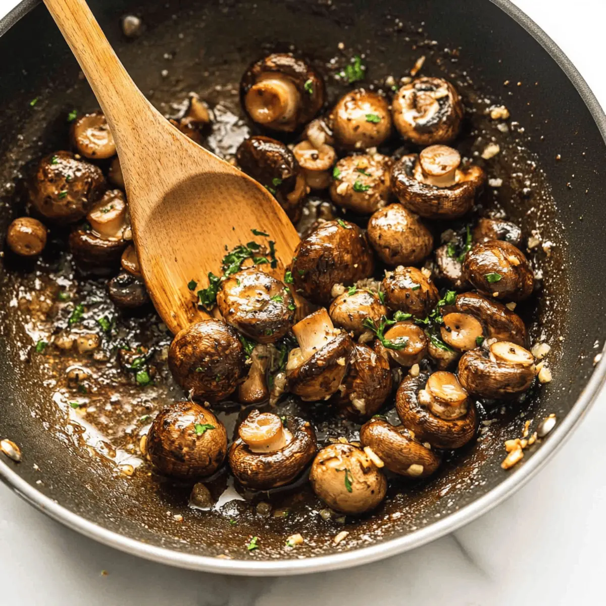 Sizzling Garlic Butter Mushrooms