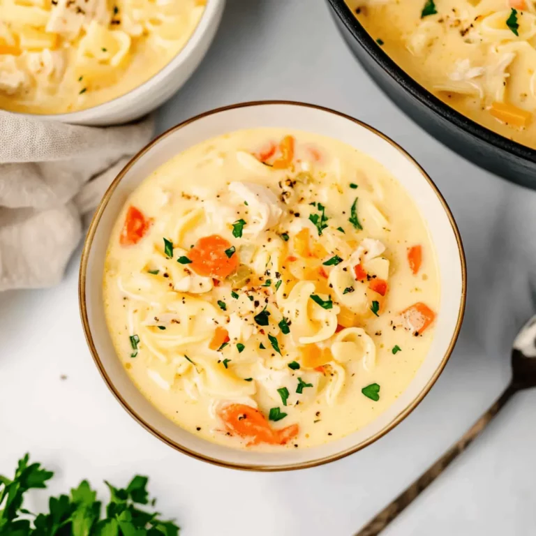 Creamy Crack Chicken Noodle Soup Recipe