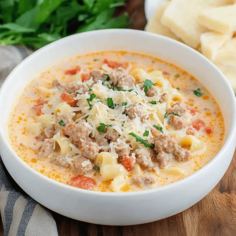 Creamy Parmesan Italian Sausage Soup Recipe