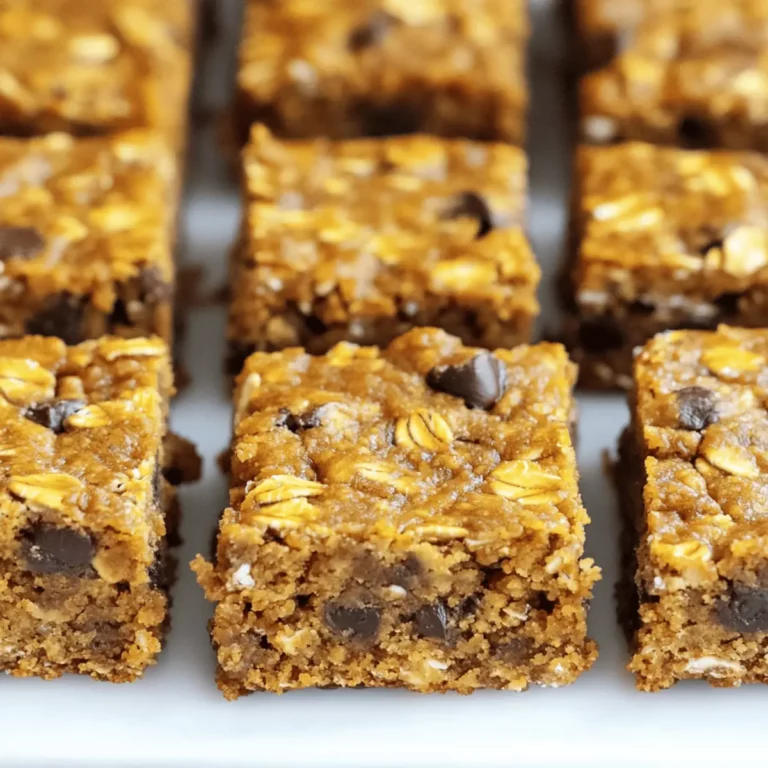 Healthy Pumpkin Oatmeal Bars
