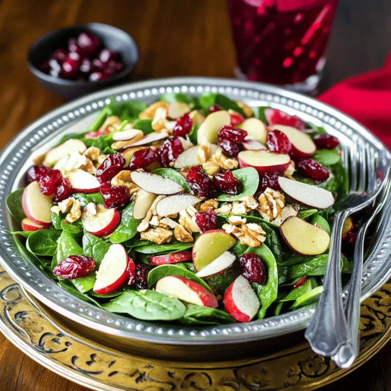 Delicious Cranberry Spinach Salad