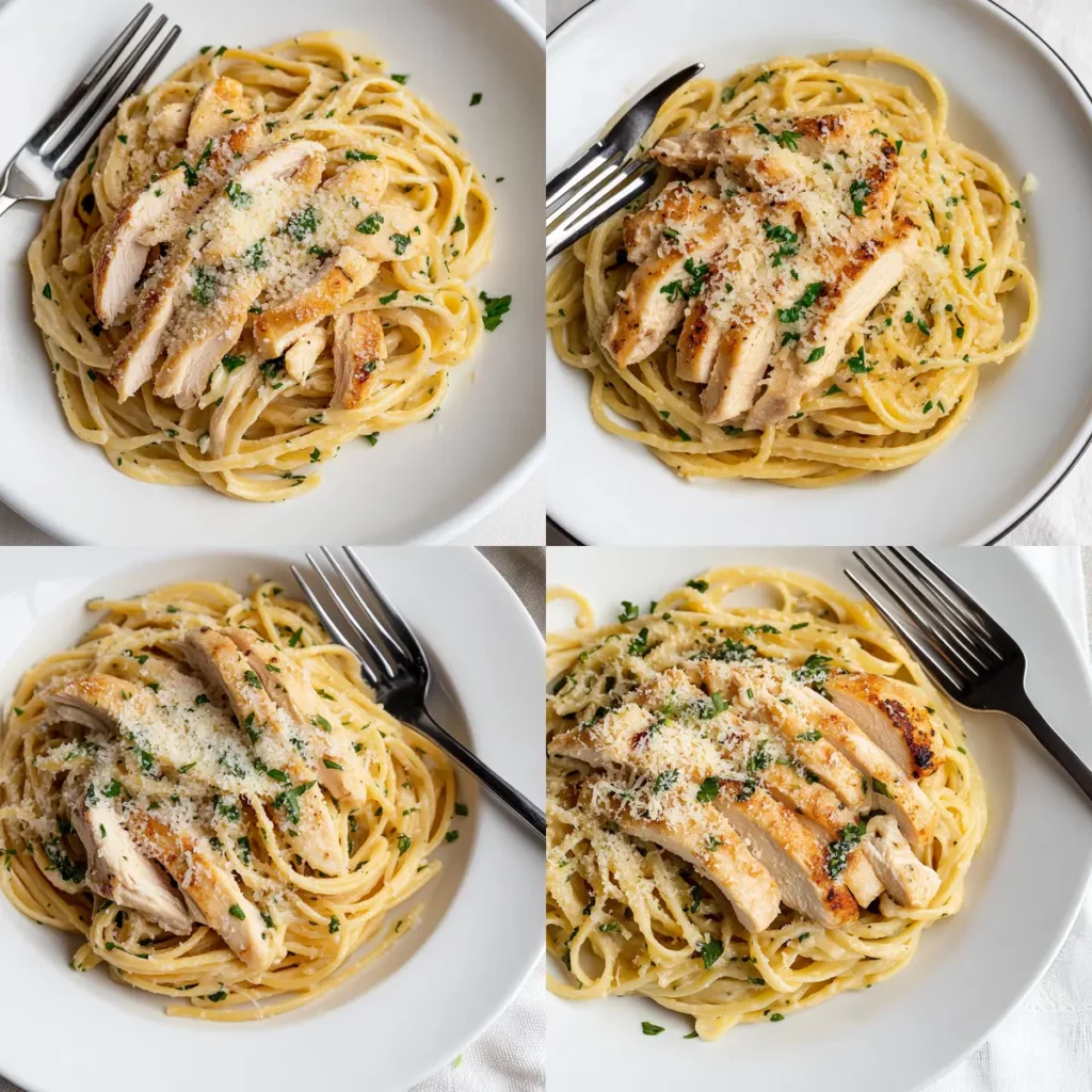 Creamy Chicken Garlic Parmesan Pasta Magic!