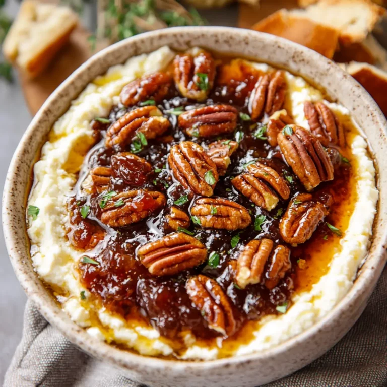 Baked Feta Dip with Fig Jam and Pecans