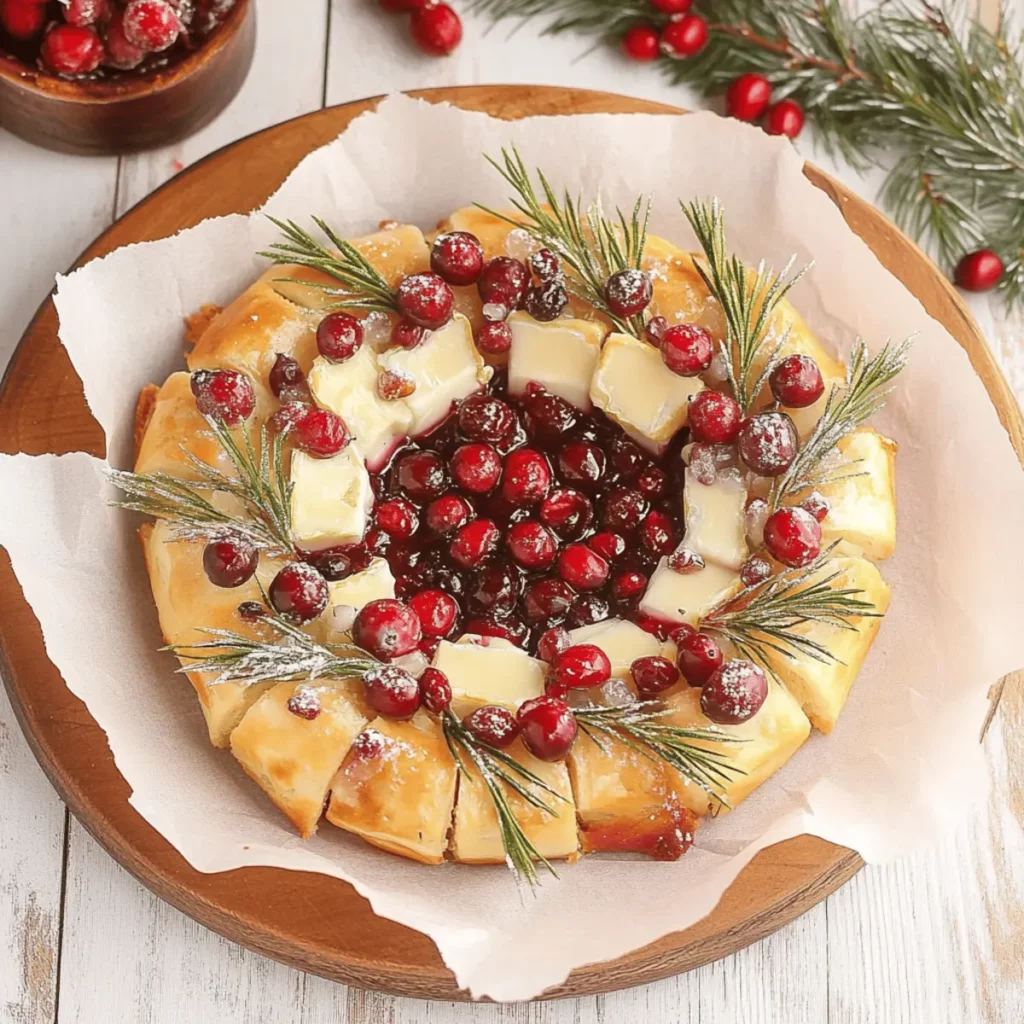 Cranberry & Brie Wreath