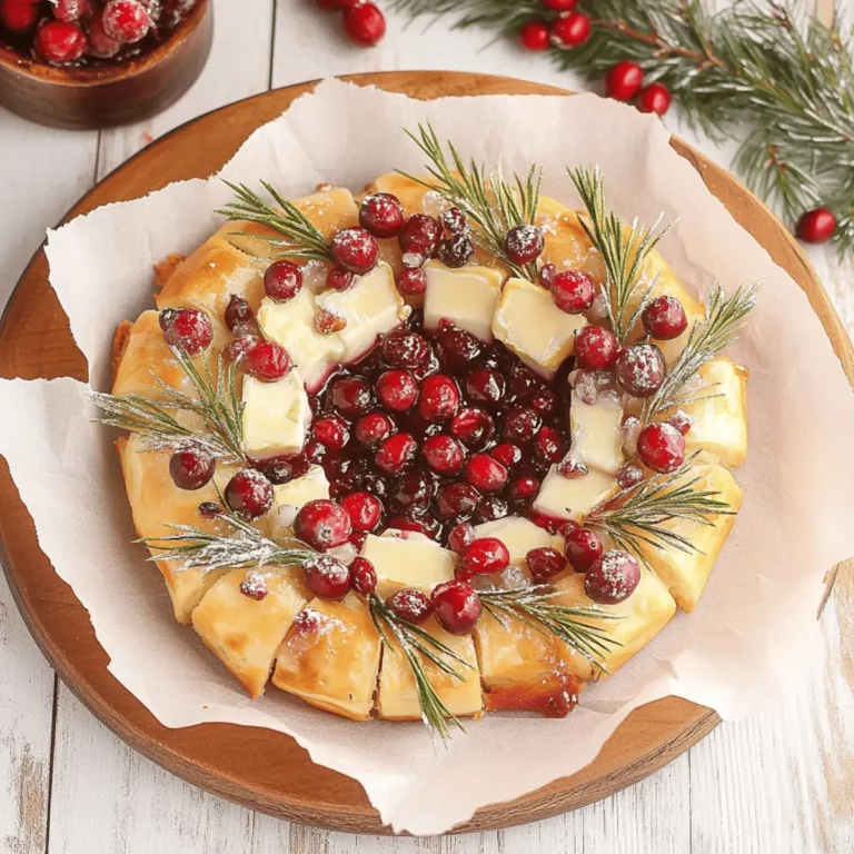 Cranberry & Brie Wreath
