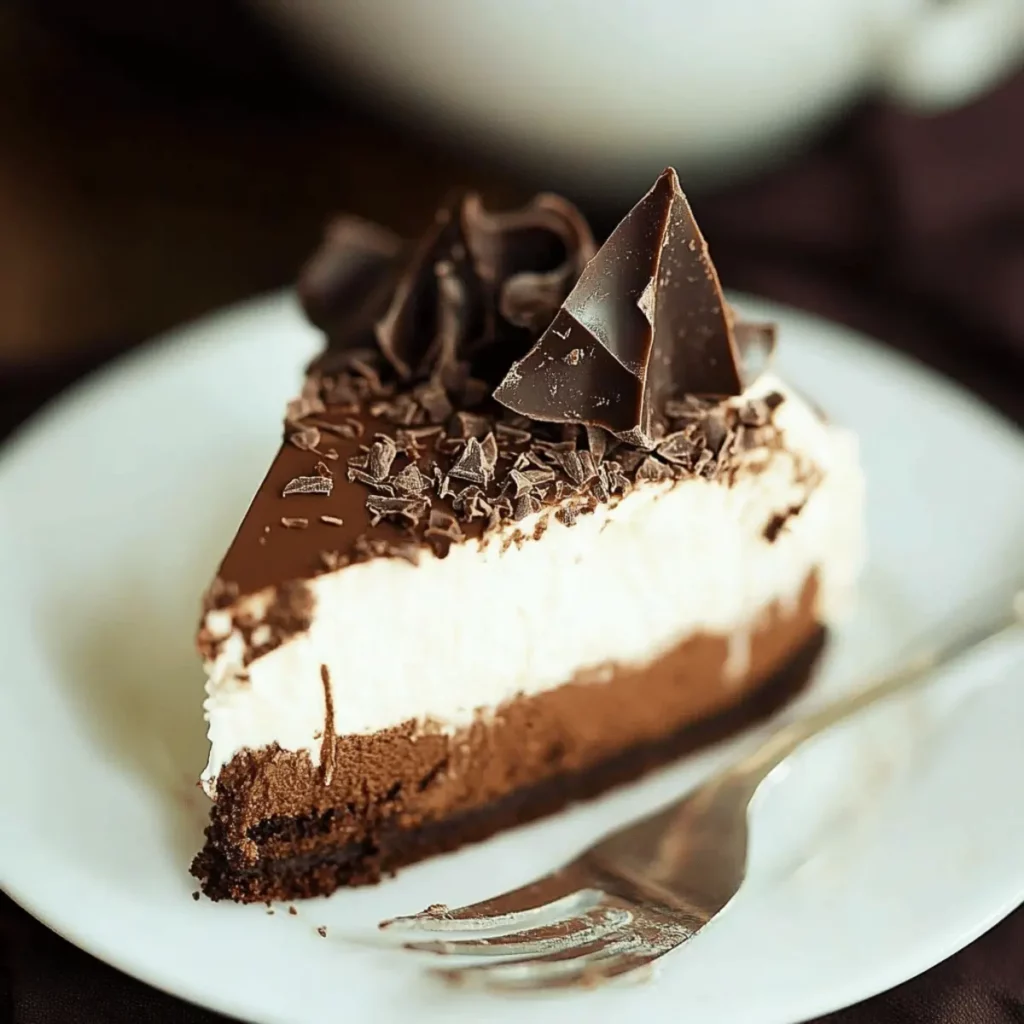 Triple Chocolate Mousse Cake