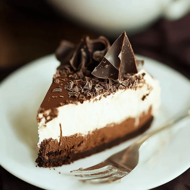 Triple Chocolate Mousse Cake