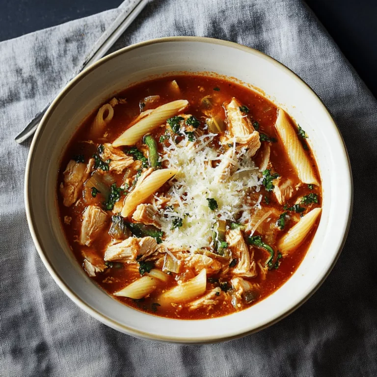 Crockpot Chicken Parmesan Soup