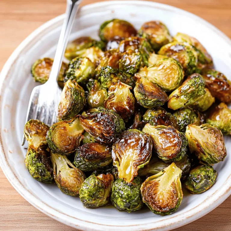 Easy Recipe for Crispy Honey Balsamic Brussels