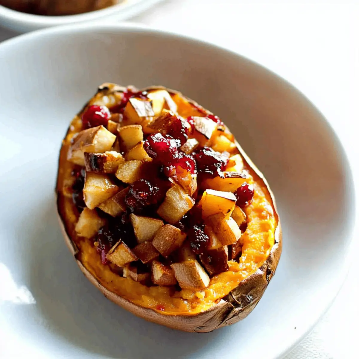 Cranberry Apple Twice-Baked Sweet Potatoes