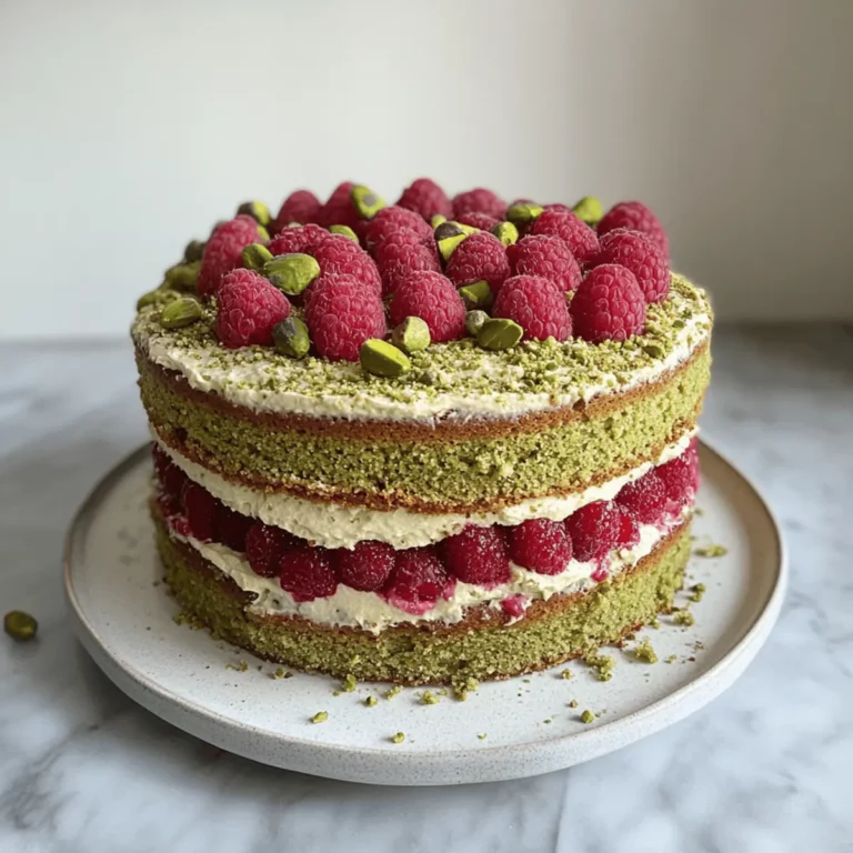 Raspberry Pistachio Cake Recipe