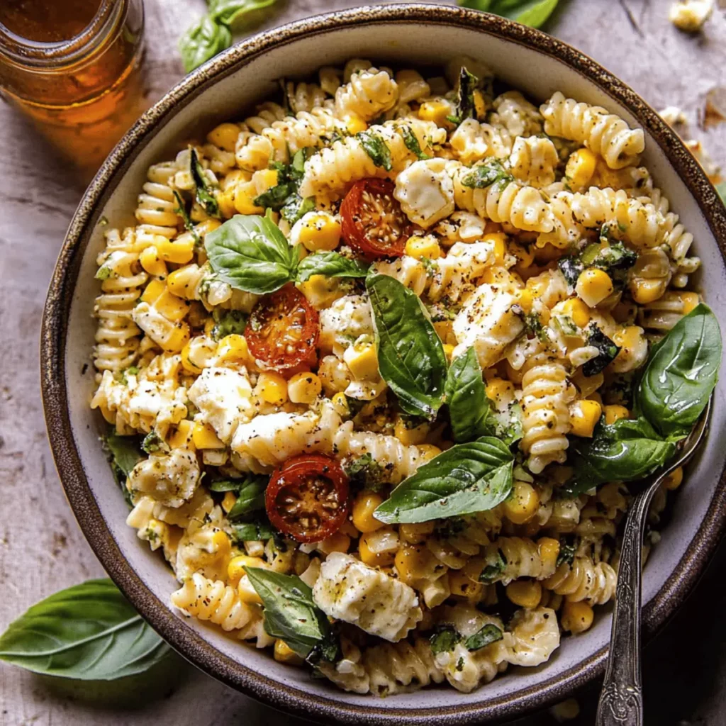 Healthy Street Corn Pasta Salad