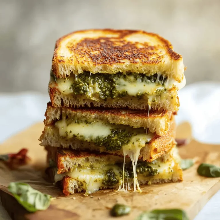 Best Pesto Grilled Cheese