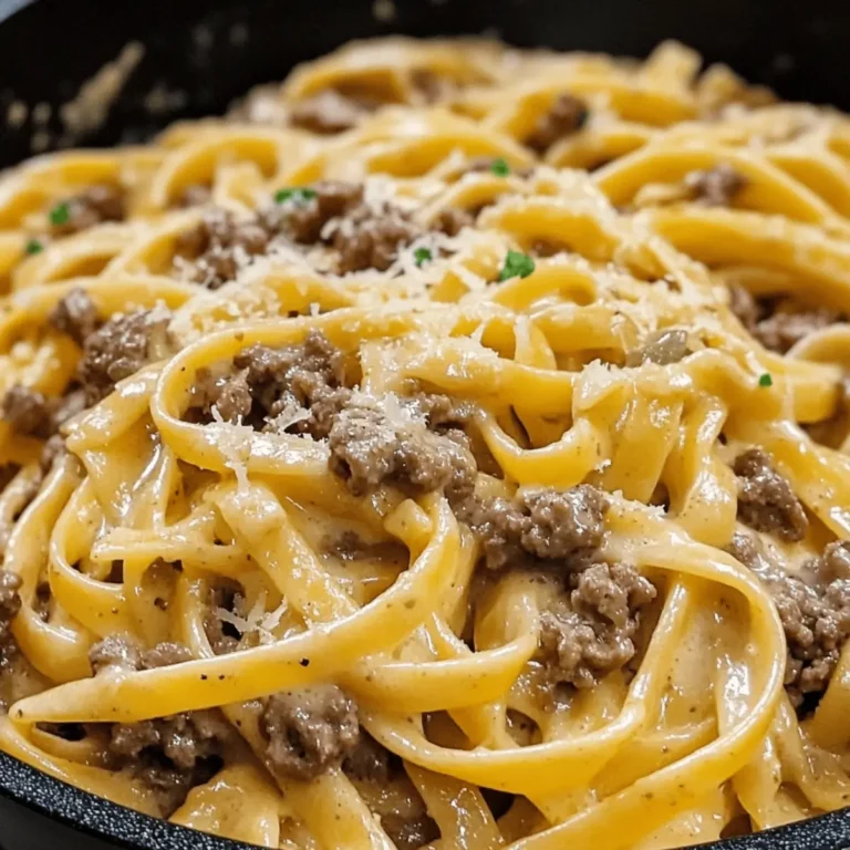 Creamy One-Pot Beef Pasta with Garlic Butter